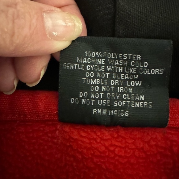 NC State Wolfpack Red Pullover Hoodie Sweatshirt Mens Sz M Medium Colosseum - Picture 5 of 8